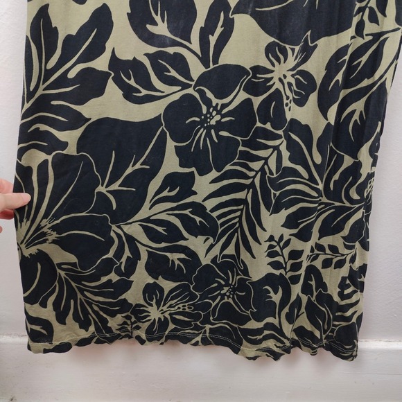 Denim & Supply Ralph Lauren Maxi Tank Dress Womens Small Black Green Floral Boho - Picture 5 of 8